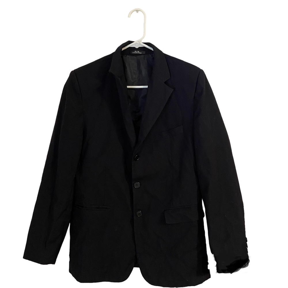 BJK Collection Men’s Luxury Black Fancy Suit Boys Small (S)